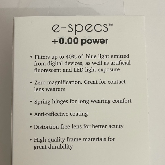 E-Space +0.00 Power Clear Eye Glasses - Picture 4 of 4